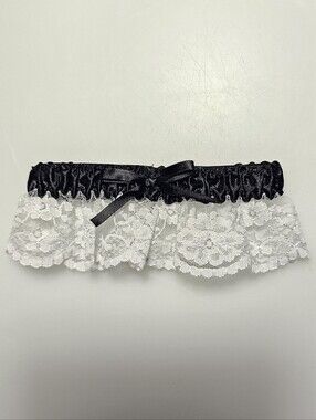 La Senza Black & White Lace Garter